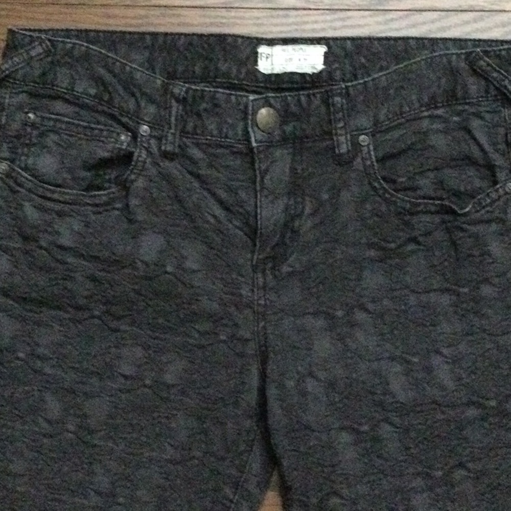 Free people raised pattern jeans